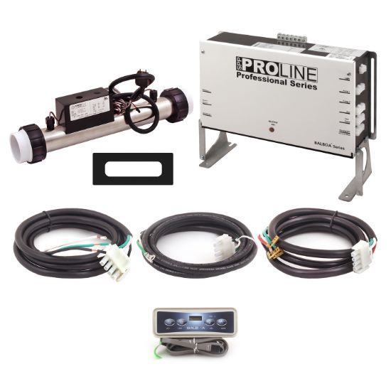 PL6209B-F55T-V41D-10: Control System, Proline, VS501Z, 120/240V, 1.375/5.5Kw Titanium, 1 Pump- 2 Speed, Blower, Ozone, w/VL401 Spaside, Overlay- (Blower, Jet, Temp, Light) Cords & Integrated Ozone Module