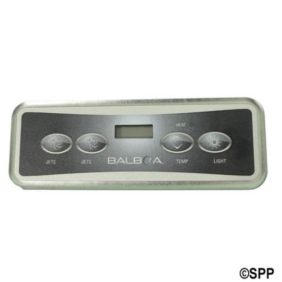 54251: Spaside Control, Balboa VL401, Lite Duplex, 4-Button, LCD, Jet2-Jet1-Temp-Light