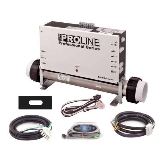 PL6109B-F55T-V20A-00: Control System, Proline, VS500Z, 120/240V, 1.375/5.5Kw Titanium, 1 Pump- 2 Speed, Ozone, w/VL200 Spaside, Overlay- (Jet, Temp, Light) & Cords
