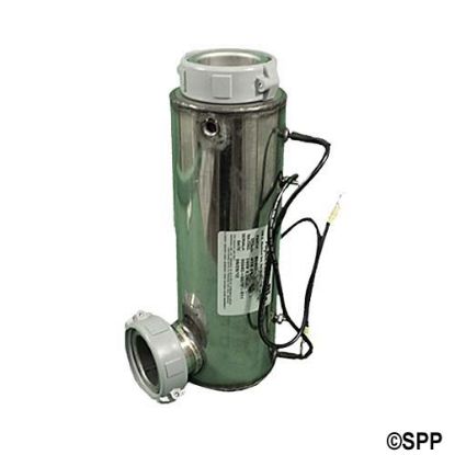 45-3600-20-001H: Heater Assembly, D-1, Low Flow, 4.0kW, 230V, 3-1/2" x 10"Long, 1-1/2" In/Out, No Tailpieces