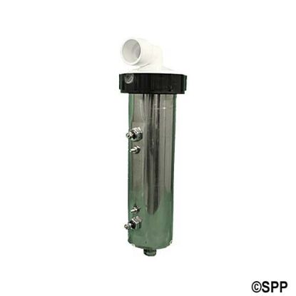 26-00257: DISCONTINUED - Heater Assembly, Gecko/Savannah, Low Flow, 4.0kW, 230V, 3" x 10"Long, 1"Barb x 1"Slip In/Out