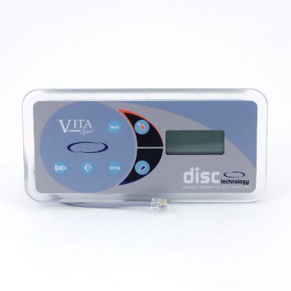 0460122-05: Spaside Control, Vita L100/200, 6-Button, LCD, Blower-Up, Pump1-Light-Prog-DB