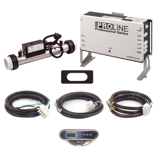 PL6209BP-S40-T40H-01: Control System, Proline, BP501G1, 120/240V, WiFi Module, 1.0/4.0Kw Slide, 1 Pump- 2 Speed, Blower, Ozone, w/TP400T Spaside, Overlay- (Temp, Jet, Light, Aux) & Cords