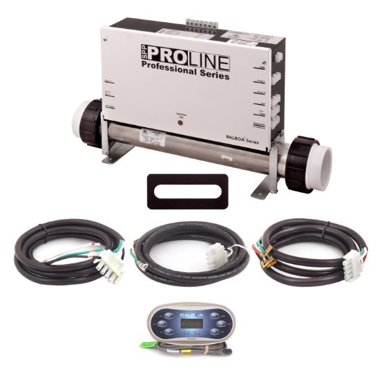 PL6209BP-F45T-T60J-11: Control System, Proline, BP501G1, 120/240V, WiFi Module, 1.125/4.5Kw Titanium, 1 Pump- 2 Speed, Blower, Ozone, w/TP600 Spaside, Overlay- (Jet, Jet, Aux, Warm, Light, Cool) Cords & Integrated Ozone Module