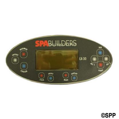 3-00-0049: Spaside Control, Spa Builders LX-30, 11-Button, LCD, Pump1-Pump2-Blower